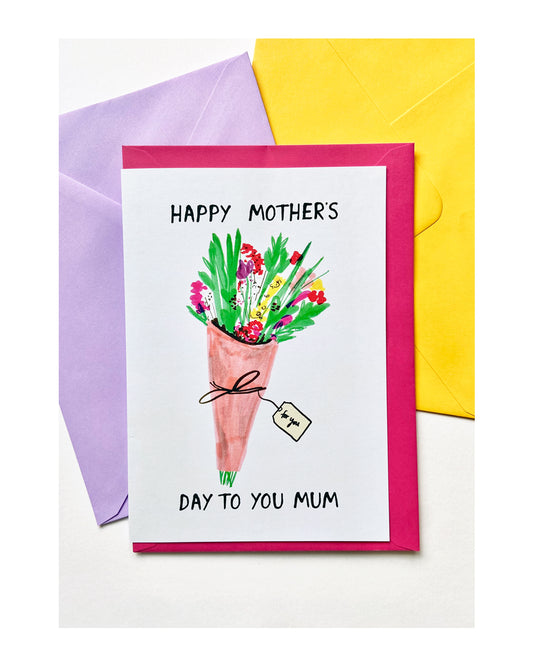'HAPPY MOTHER'S TO YOU' A5 GREETING CARD
