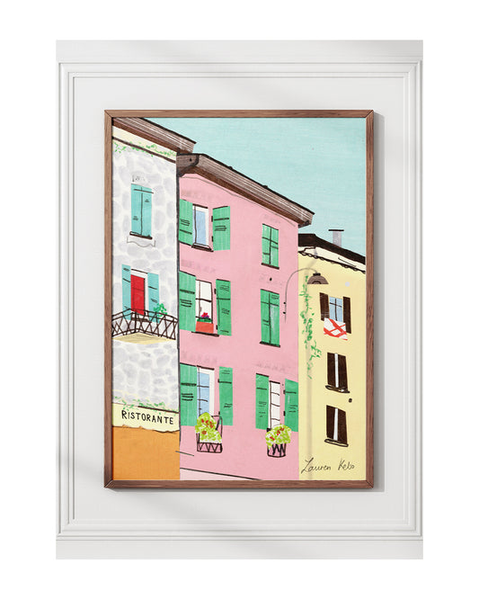 'ITALIAN HOUSES PRINT'